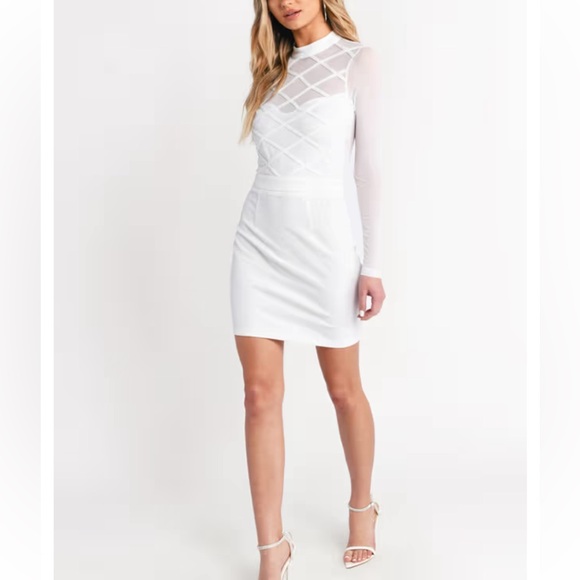 TOBI mesh bodycon mini dress - Picture 1 of 4